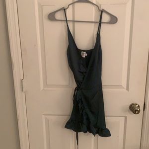 Princess Polly Green Wrap Dress